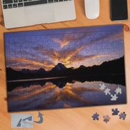 583 Akşamüstü Dağ Silüeti 240 Parça Puzzle Yapboz Tablo