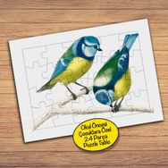 59180 Sevimli Minik Kuşlar Çocuklara Özel Puzzle Yapboz Tablo