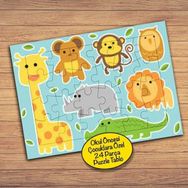 59412 Bebek Hayvanlar Çocuklara Özel Puzzle Yapboz Tablo