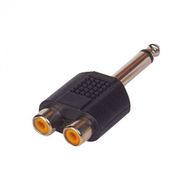 6.3 mm Mono Erkek 2 Rca Dişi Çevirici