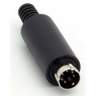 6 Pin Mini Din Erkek Konnektör