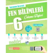 6. Sınıf Fen Bilimleri Kazanım Destekli Çalışma Föyleri-Kırmızı Beyaz Yayınları