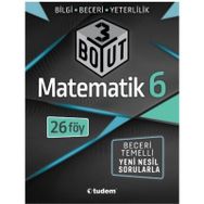 6. Sınıf Matematik 3 Boyut Föy-Tudem Yayınları