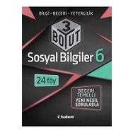 6. Sınıf Sosyal Bilgiler 3 Boyut Yeni Nesil Sorularla-Tudem Yayınları