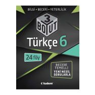 6. Sınıf Türkçe 3 Boyut Yeni Nesil Sorularla-Tudem Yayınları