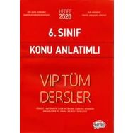 6. Sınıf VIP Tüm Dersler Konu Anlatımlı Kırmızı - Editör Yayınları