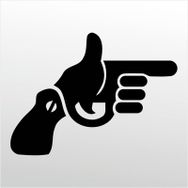 60 cm El Silahı Folyo Sticker