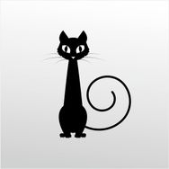 60 cm Kedi Folyo Sticker