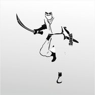 60 cm Samurai Folyo Sticker