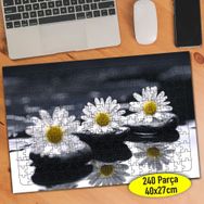 60285742 Suda Papatya Çiçekleri 240 Parça Puzzle Yapboz