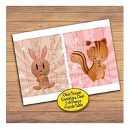 60PZ Tavşan ve Sincap Çocuklara Özel Puzzle Yapboz Tablo
