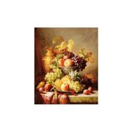 60x75 cm Altın Vazo ve Meyveler Sayılarla Boyama Seti Rulo Duvar Sticker