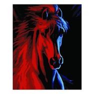 60x75 cm Atların Efendisi Sayılarla Boyama Seti Rulo Duvar Sticker