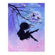 60x75 cm Salıncak Sayılarla Boyama Seti Rulo Duvar Sticker