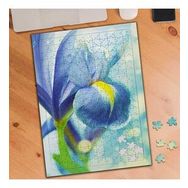 61459429 Mavi Renkte Hoş Çiçek 240 Parça Puzzle Yapboz