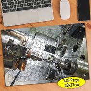64006234 CNC Elmas Kesim Takım Tezgahı 240 Parça Puzzle Yapboz