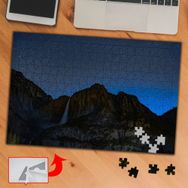 644 Gece Görüntüsü Galaktik Dağ 240 Parça Puzzle Yapboz Tablo