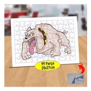 6487 Bulldog Tasmalı Havlayan Köpek 99 Parça Puzzle Yapboz Tablo