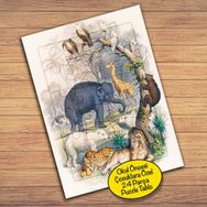65231 Amazon Ormanı Hayvanlar Çocuklara Özel Puzzle Yapboz Tablo