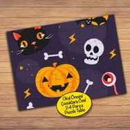 66 Cadılar Bayramı Halloween Çocuklara Özel Puzzle Yapboz Tablo