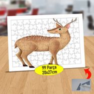 66365 Sevimli Hayvan Yabani Geyik 99 Parça Puzzle Yapboz Tablo
