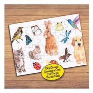 6685 Minik Hayvan Dostlar Çocuklara Özel Puzzle Yapboz Tablo