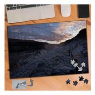 679 Karlı Dağ Yolu Manzara 240 Parça Puzzle Yapboz Tablo