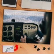 680876 Uçak İçinde Pilot Uçuş 240 Parça Puzzle Yapboz Tablo