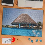 689 Havuz Gölge Klübe 240 Parça Puzzle Yapboz Tablo