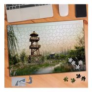 690 Ahşaptan Yapılan Katlı Kulübe 240 Parça Puzzle Yapboz Tablo