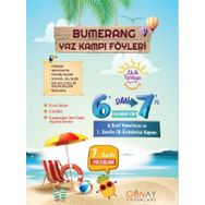 6'dan 7'ye Bumerang Yaz Kampı Föyleri