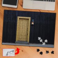 6E33 Sarı Çıkış Kapısı 240 Parça Puzzle Yapboz Tablo