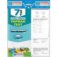 7.Sınıf Fen Bilimleri Konu Özetli Yaprak Test Evrensel İletişim Yayınları