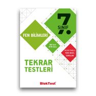 7. Sınıf Fen Bilimleri Tekrar Testleri Bloktest Tudem Yayınları