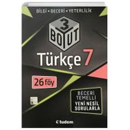 7. Sınıf Türkçe 3 Boyut Soru Bankası Tudem Yayınları