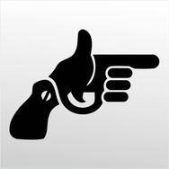 70 cm El Silahı Folyo Sticker