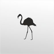 70 cm Flamingo Folyo Sticker