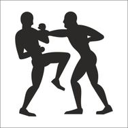 70 cm Kick Boksçu Folyo Sticker