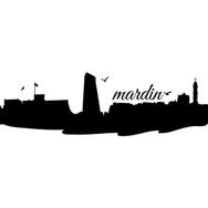 70 cm Mardin Şehri Silueti Folyo Sticker