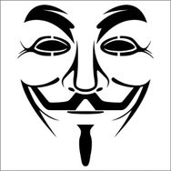 70 cm Maske Folyo Sticker