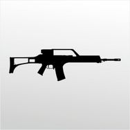 70 cm Rıfle 7.62 mm Folyo Sticker