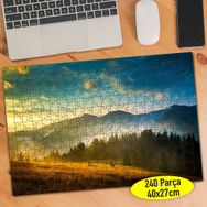 70799113 Ukrayna Dağ Doğa Manzarası 240 Parça Puzzle Yapboz