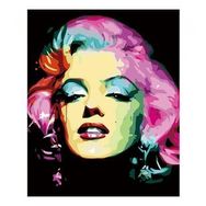 70x90 cm Marilyn Monroe Renkli Sayılarla Boyama Seti Rulo Duvar Sticker