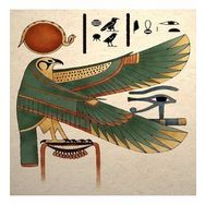 70x90 cm Mısır Tanrısı Horus Sayılarla Boyama Seti Rulo Duvar Sticker
