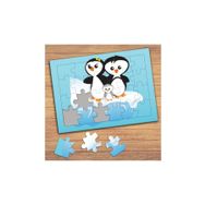 71512 Sevimli Penguen Ailesi Çocuklara Özel Puzzle Yapboz Tablo