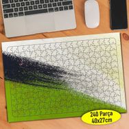 71855582 Yeşil Siyah Boya Desenleri 240 Parça Puzzle Yapboz