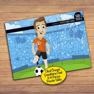 72 Spor Stadyumdaki Futbolcu 24 Parça Çocuklara Özel Yapboz Tablo