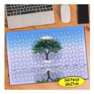 73981855 Çevre Dostu Yeşil Ağaç 240 Parça Puzzle Yapboz