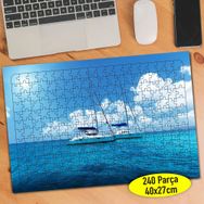 742759 Deniz Üstünde Tekne Doğa Manzara 240 Parça Puzzle Yapboz