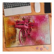 74290 Renkli Çiçekler ve Pembe Bisiklet 240 Parça Puzzle Yapboz